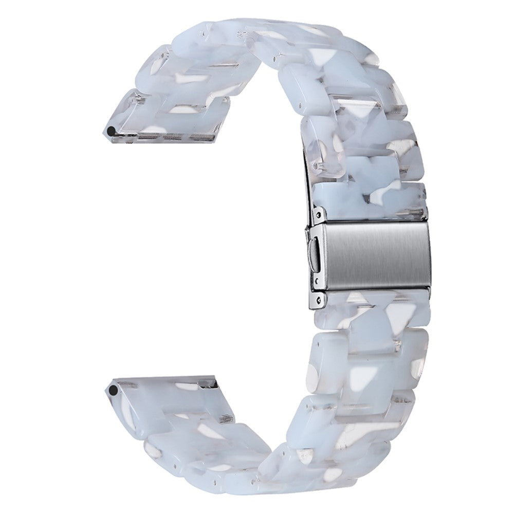 22mm fashionable 3 bead resin watch strap for Amazfit watch - Light Blue