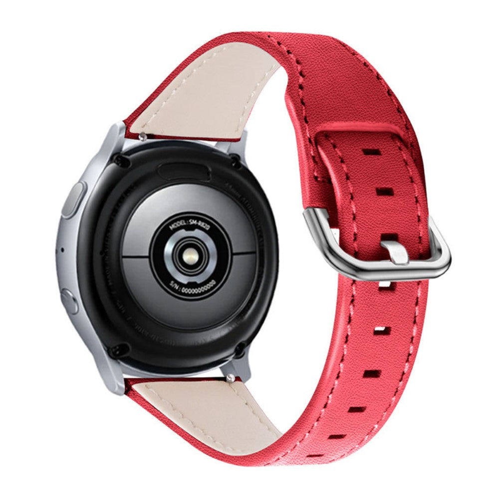 Amazfit GTS / Bip Lite / Bip cowhide leather watch strap - Red