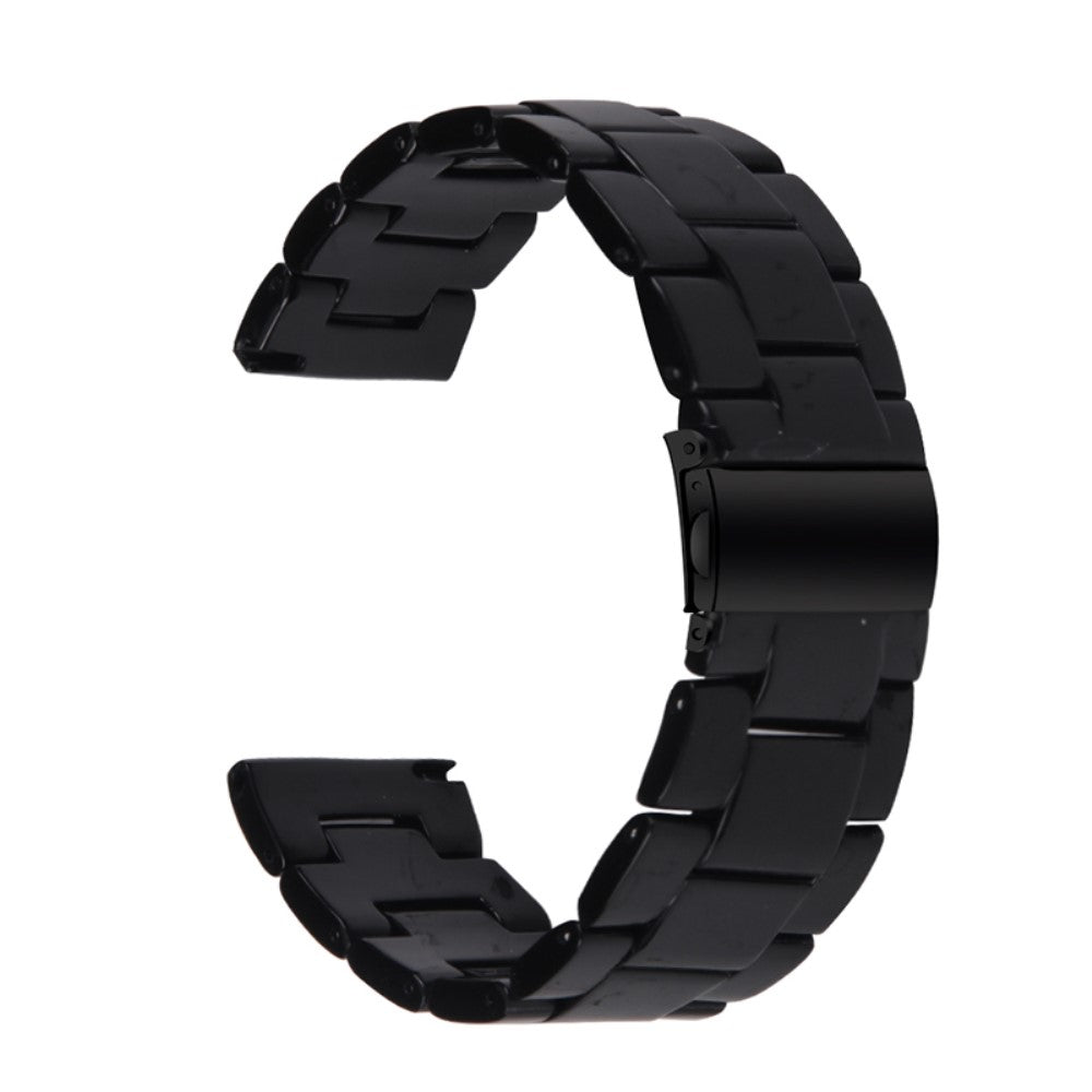 20mm smooth resin watch strap for Amazfit watch - Black