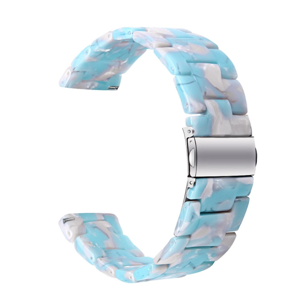 20mm resin watch strap for Amazfit watch with stainless steel buckle - Sky Blue