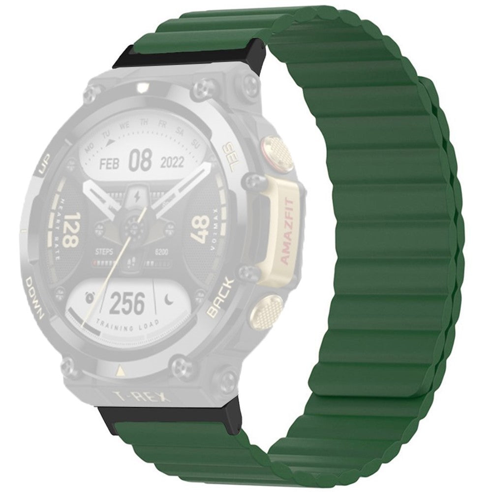 Amazfit T-Rex 2 dual-color silicone watch strap - Army Green