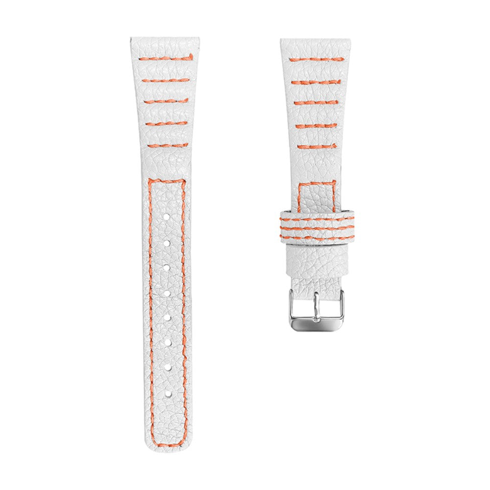 Pebble 2 / SE 2 / Time Round Large Genuine leather watch strap - White