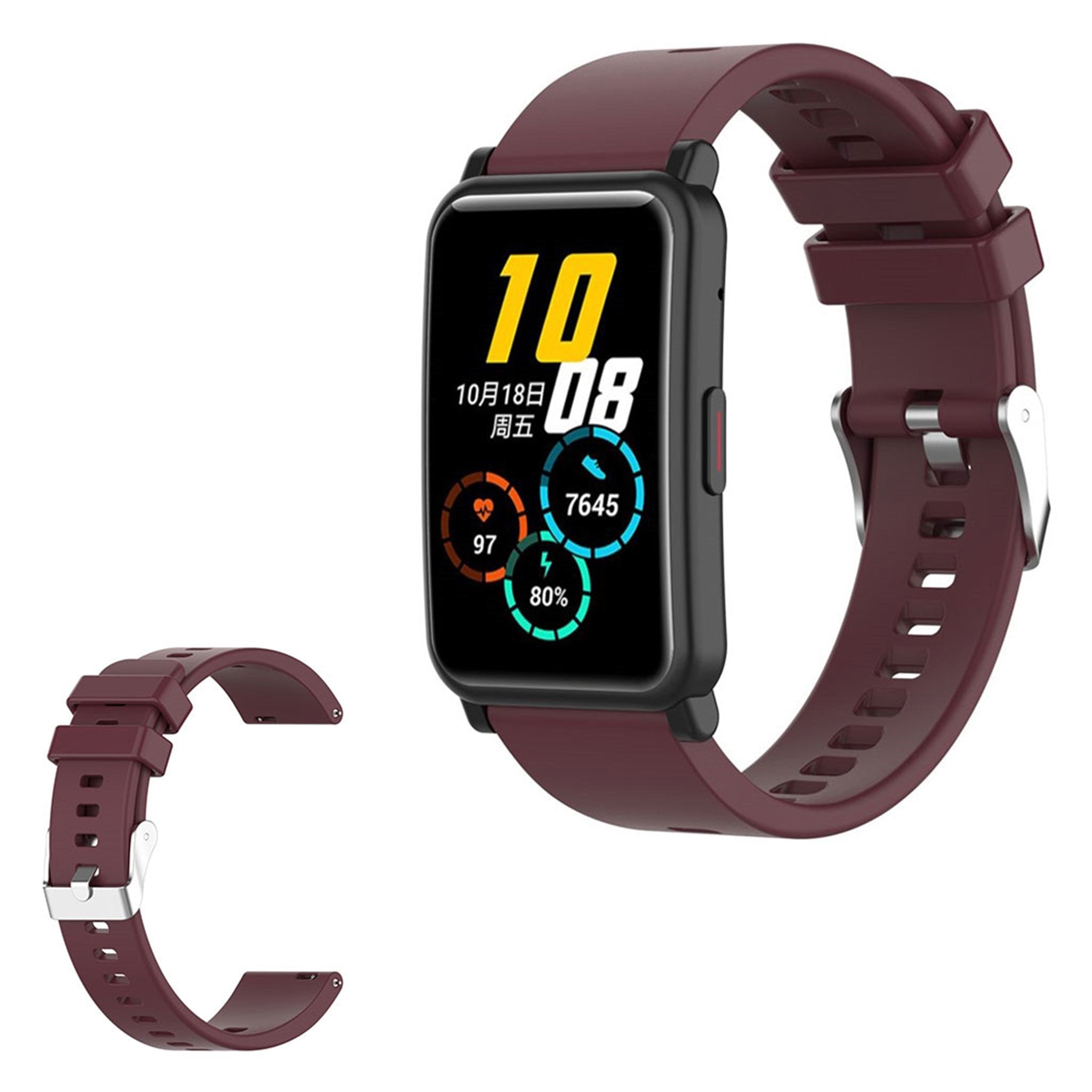 Honor Watch ES silicone watch band - Wine Red