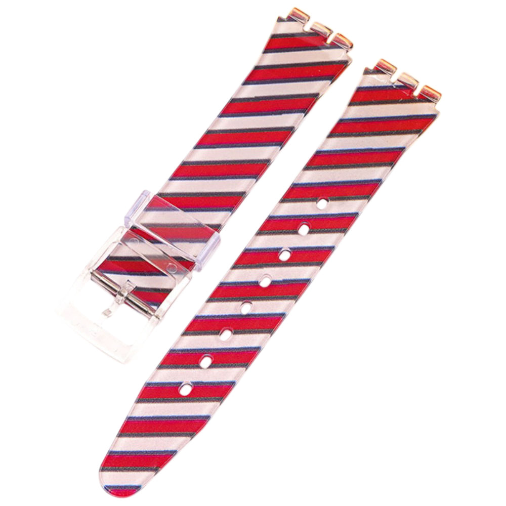 16mm Universal cute silicone watch strap - Cross Grain