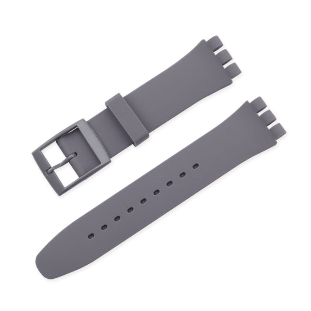 16mm Universal silicone watch strap - Grey