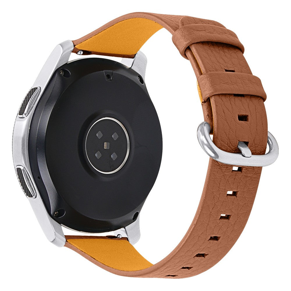 Haylou Solar LS05 / Xiaomi Mi Watch Color litchi cowhide leather watch strap - Brown