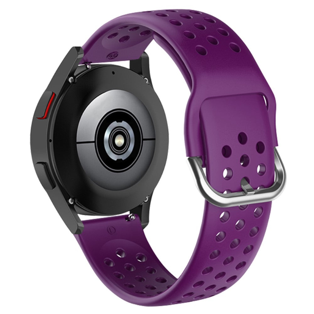 20mm Universal breathable silicone watch strap - Purple