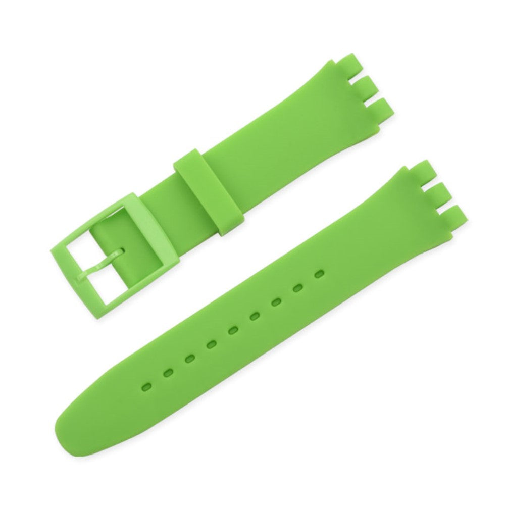 17mm Universal silicone watch strap - Green