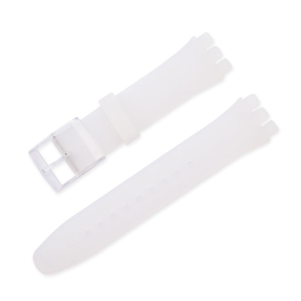 19mm Universal silicone watch strap - Transparent