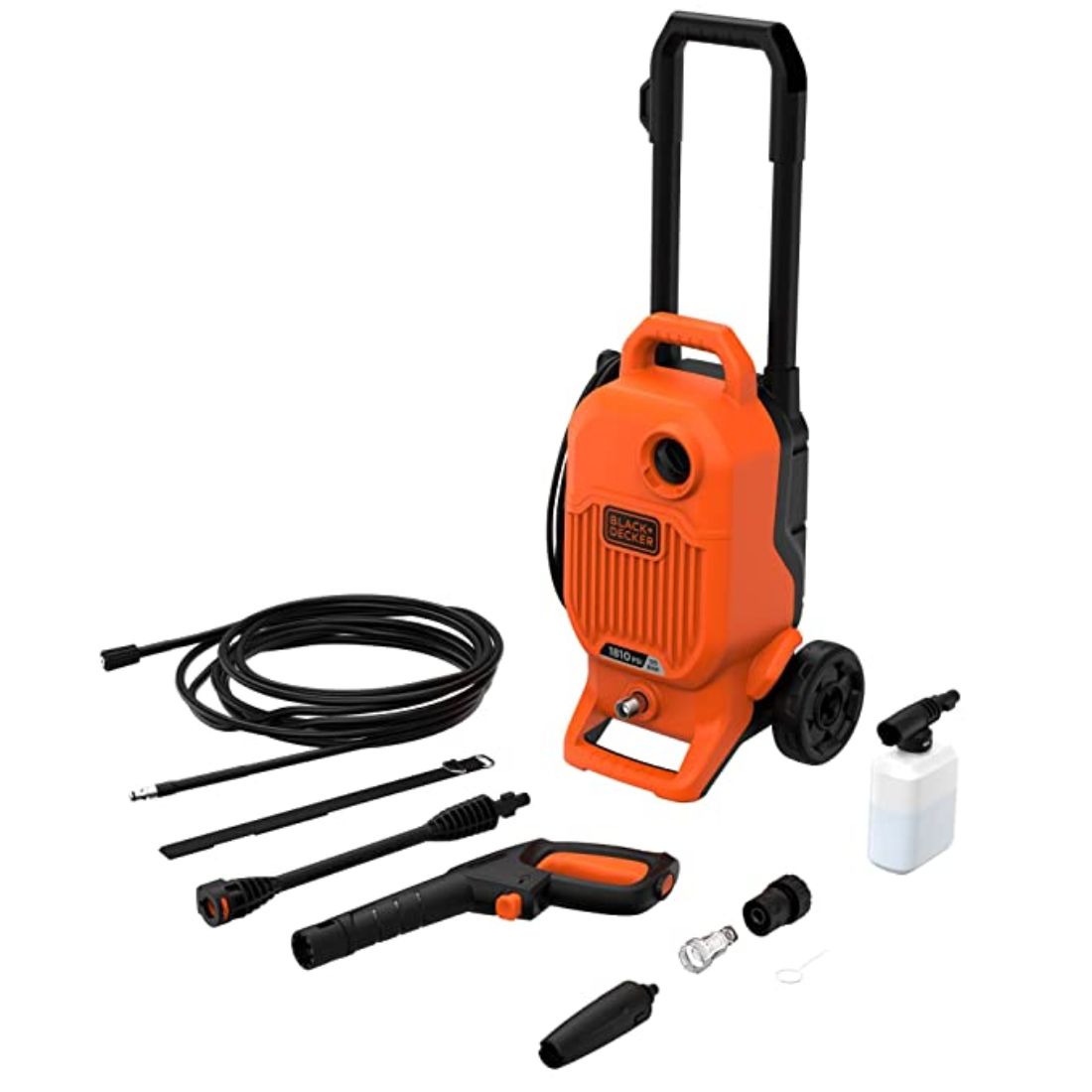 Black + Decker ADV1210 12V Powerful Dustbuster Automatic Car Vacuum Cleaner  With 4 Accessories (Black And Orange)