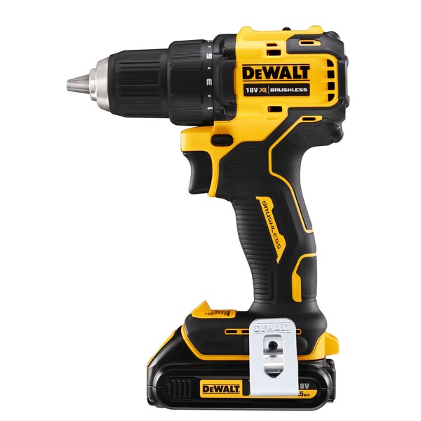 DeWalt DCD709S2T QW 18V Brushless Compact Hammer Drill Driver 1.5Ah