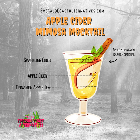 Sparkling Apple Cider Mimosa Mocktail- Cinnamon Benefits - Other tea benefits - herbal tea benefits