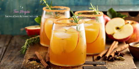 Anti-Inflammatory Cinnamon Apple Cider Mimosa Mocktails