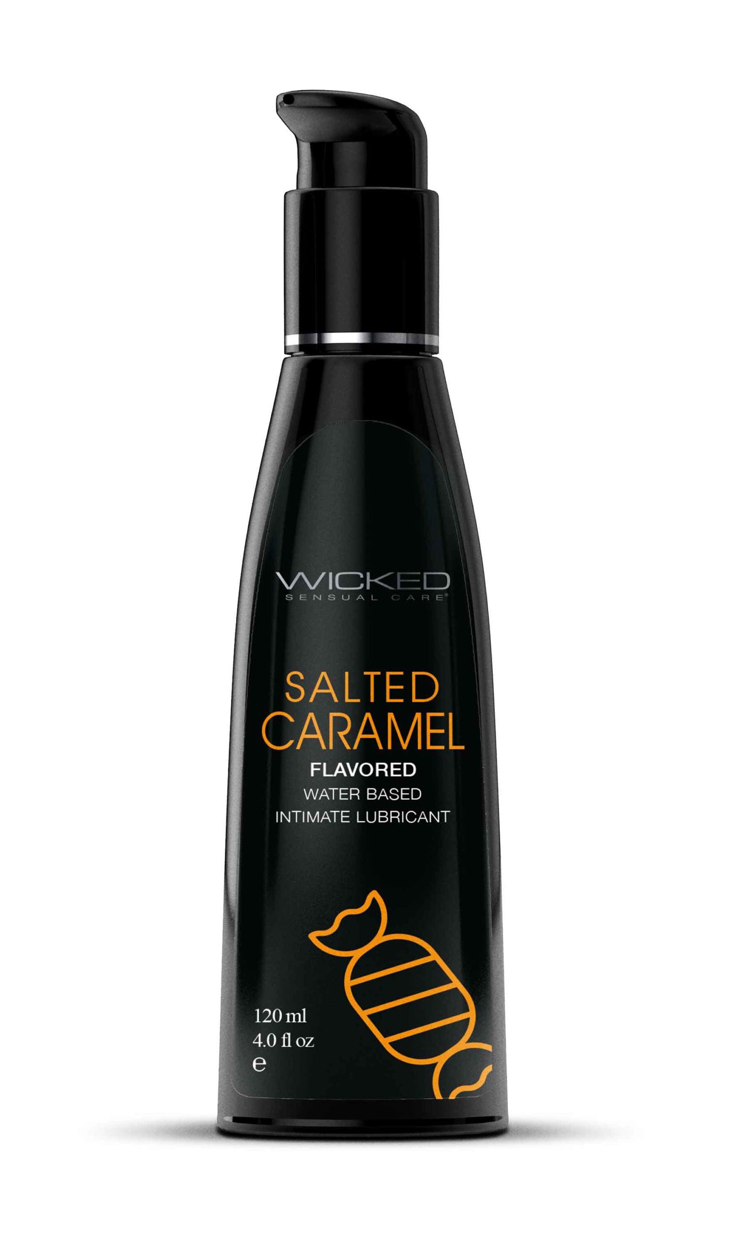 Aqua Salted Caramel Flavored Water Based Intimate Lubricant - 4 Fl. Oz.