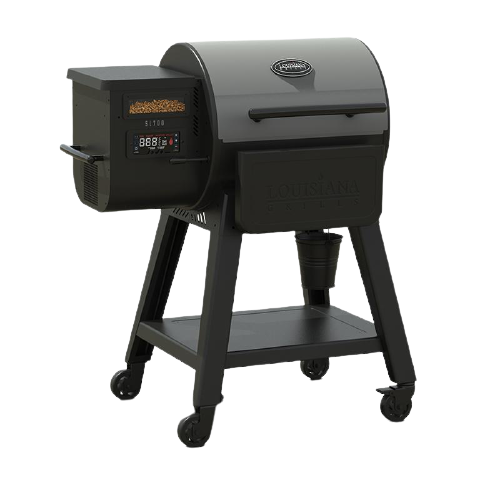 Louisiana Grills 10838 19 Inch Smart Table Top Wood Pellet Grill with Smoker,  333 sq. in. Total Cooking Space, Pressurized Cooking System™, 10-pound  Pellet Hopper, Programmable Meat Probe, One-Touch Ignition, and Standard