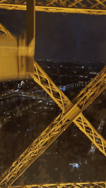 Ascending the Eiffel Tower