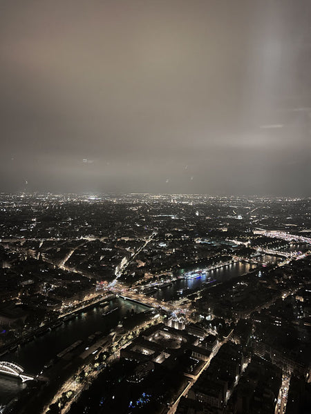 City Lights in Paris at Night