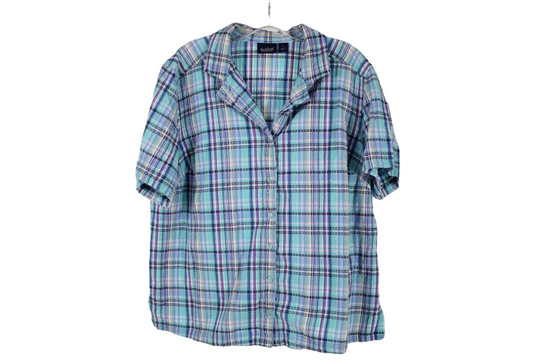 Breezin' Up Blue Shirt  Size M – Jubilee Thrift