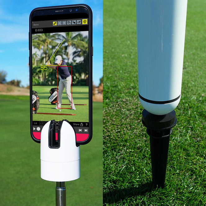 voordeel maandelijks Politie StayblCam Golf Recording Holder / Stick for Swing Aid Analysis