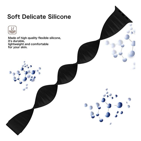 silicone solo loop strap elastic