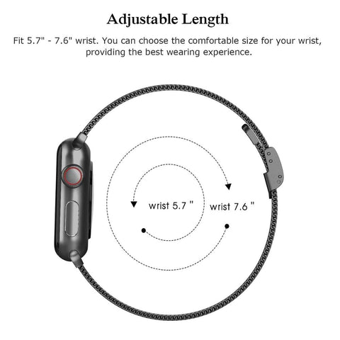 slim milanese loop strap size guide