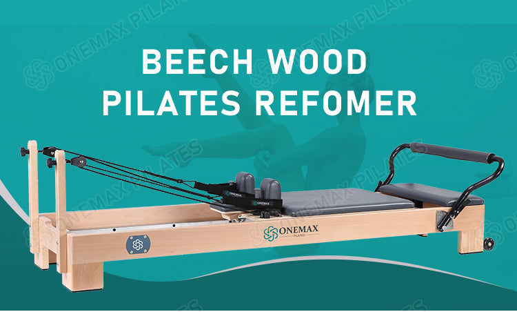 Gericon Wooden Maple Beech Foldable Folding Pilates Reformer