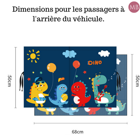 RIDEAU PARE SOLEIL MAGNÉTIQUE VOITURE BÉBÉ – La Maison Des Mamans