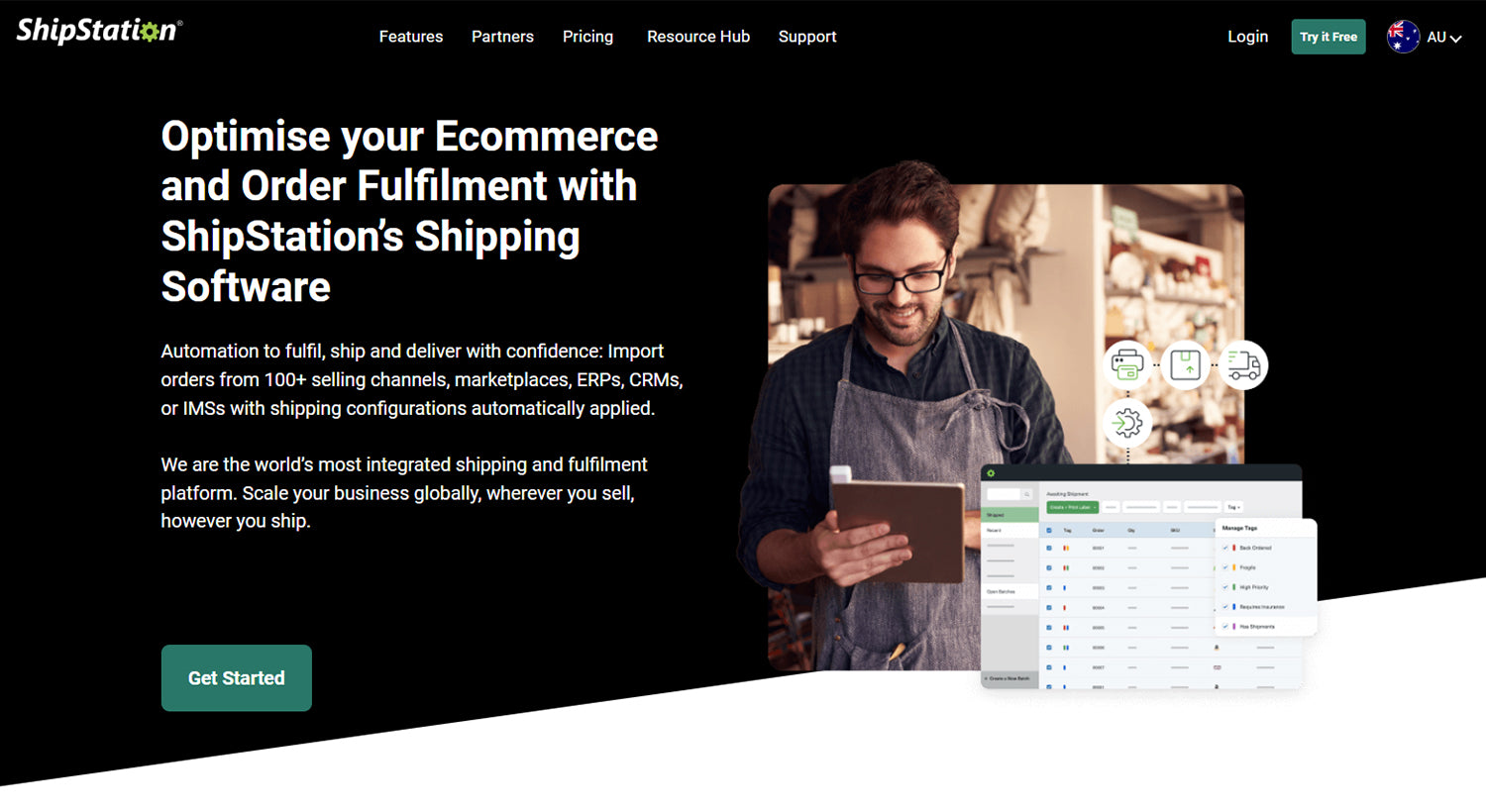 ShipStation is an online software that helps business owners manage order fulfilment more efficiently.