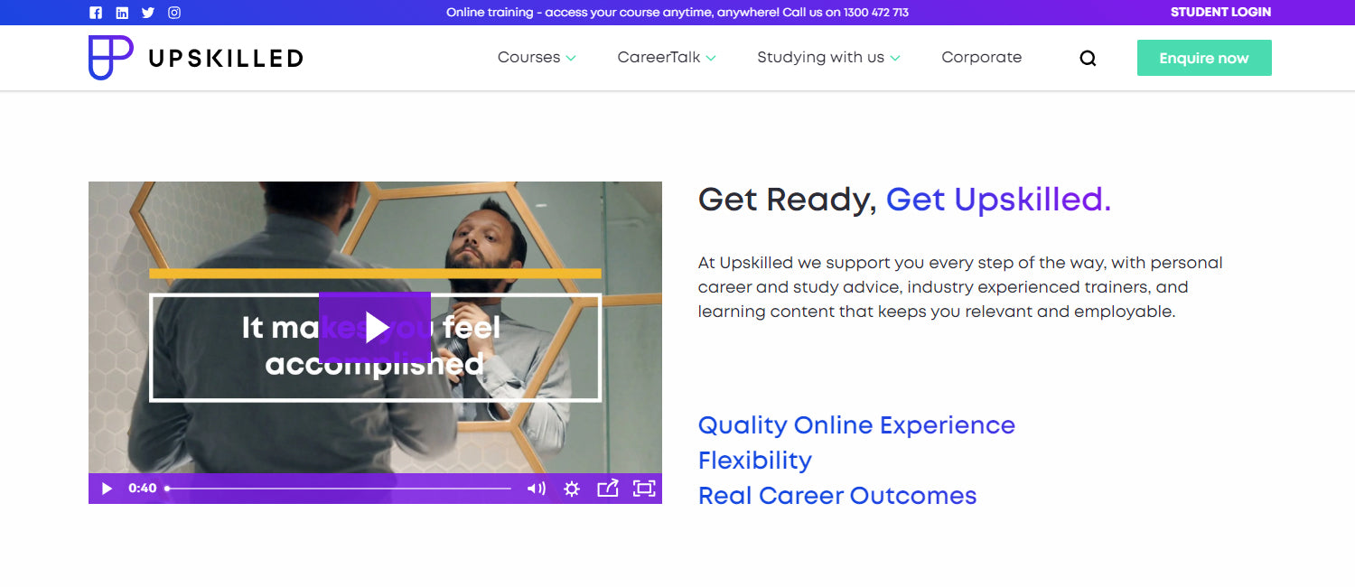 Upskilled is an online learning platform with hundreds of nationally recognised courses with certifications, diplomas and degrees.