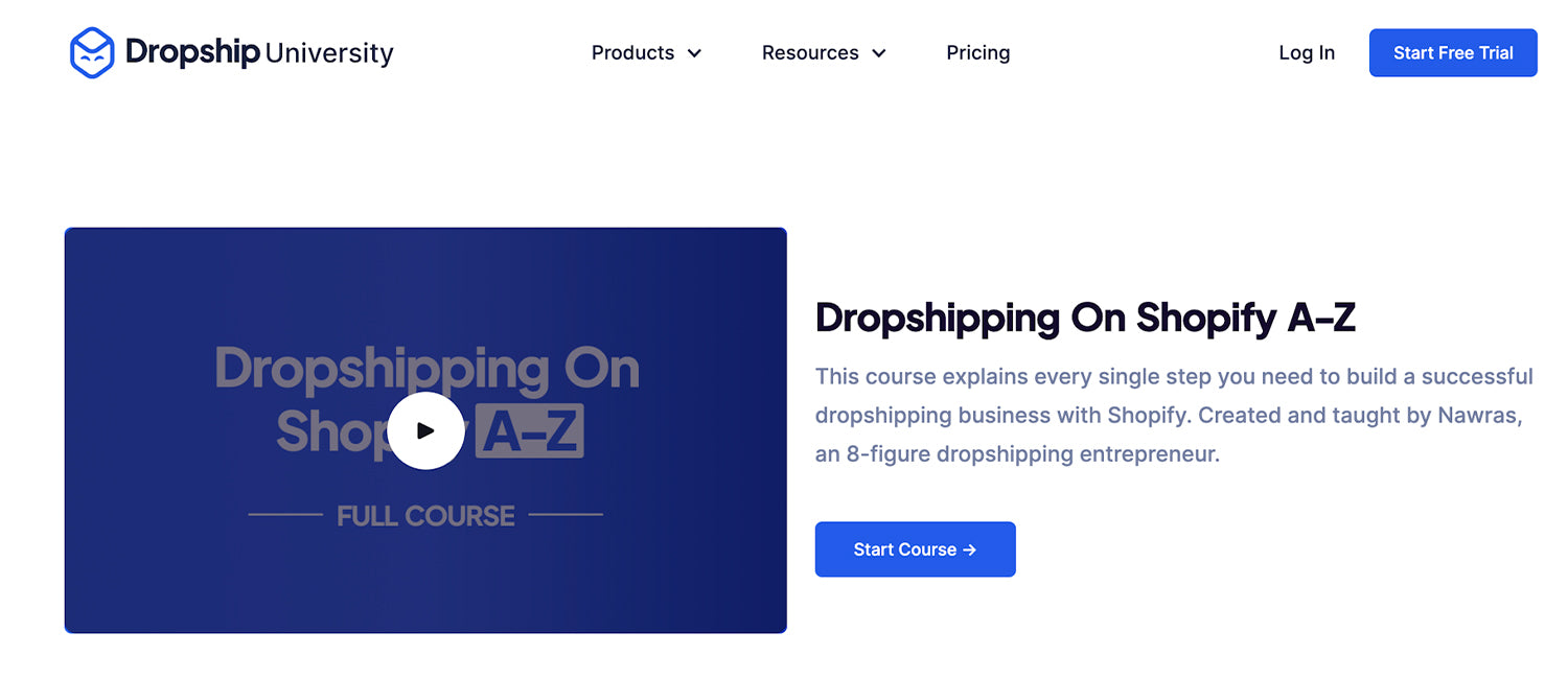 Dropship University by Dropship is a course providing tools and education, suitable for beginners to the ecommerce space.
