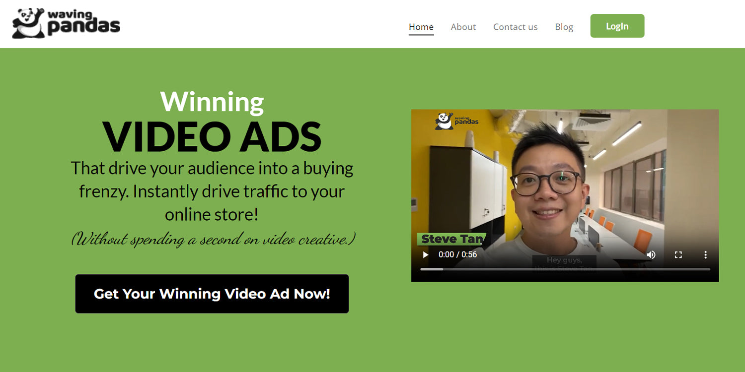 Waving Pandas was built by dropshippers to help other dropshipping businesses to create their own video advertisements.