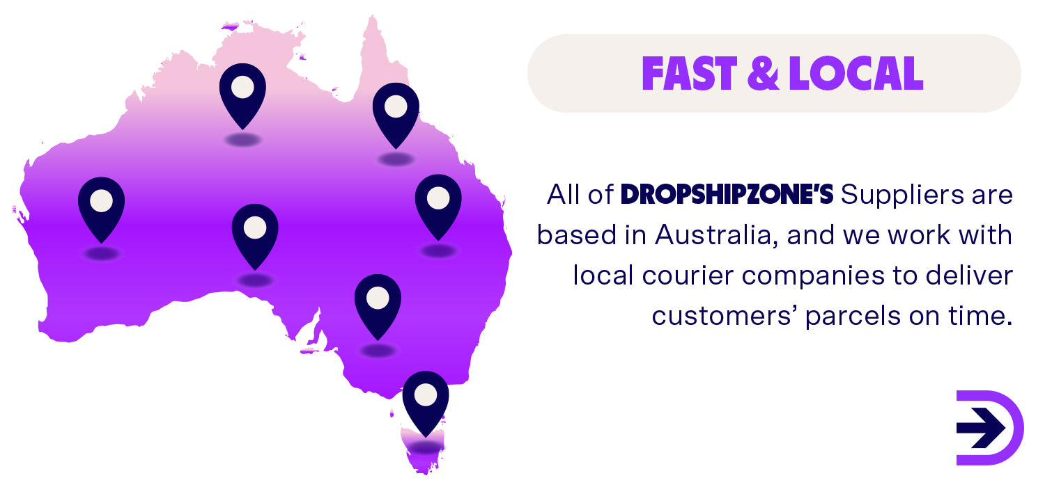 Join Dropshipzone today and work with local suppliers across fashion, electronics, furniture, pet supplies, toys and so much more.