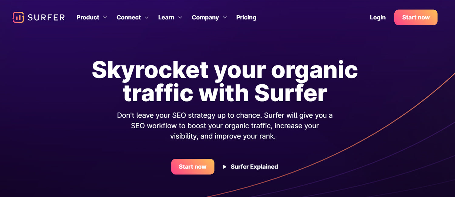 Surfer SEO is a cloud-based SEO tool that helps website owners audit their content, analyse their competition, and optimise their pages.
