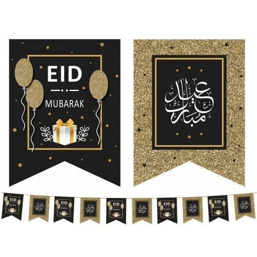 Flags Eid Mubarak Black & Gold – The Islamic Bookstore Australia