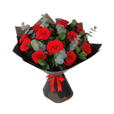 Wrapped Bouquet - Roses Premium Wrap