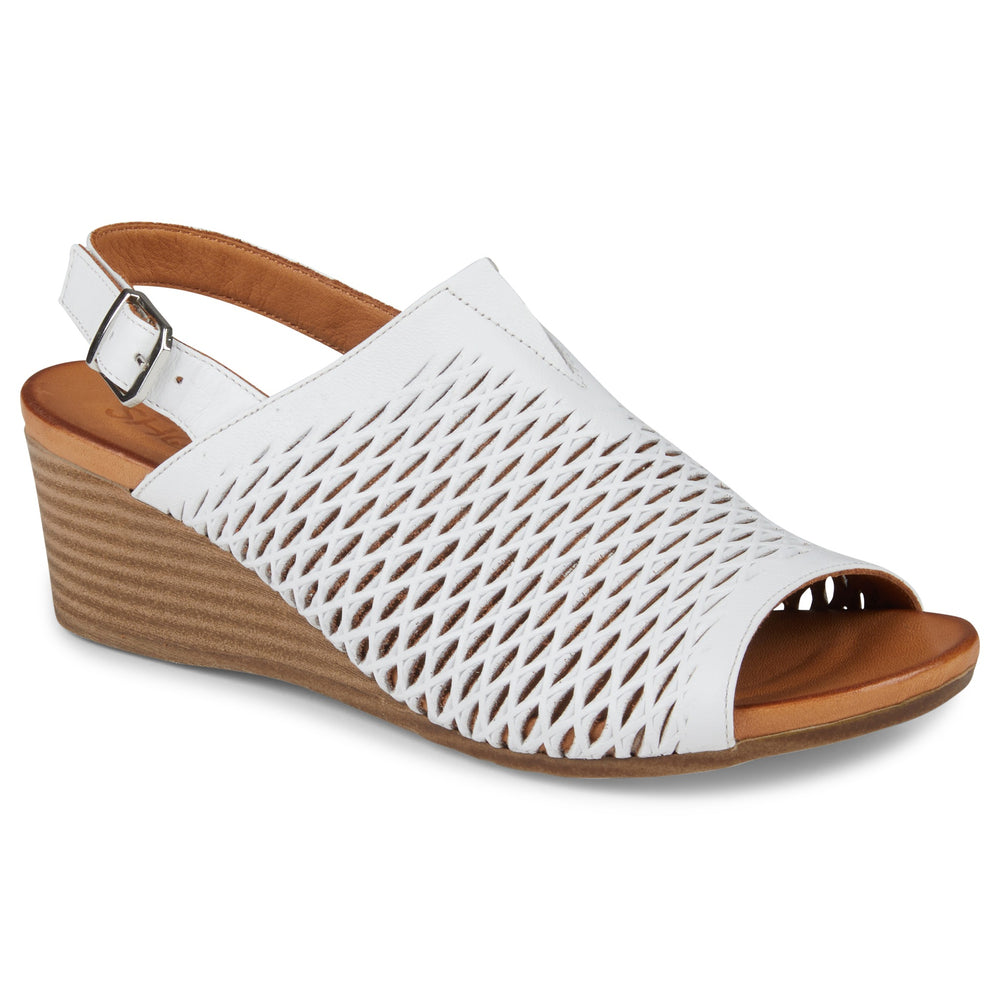 Buy quality Vana - WHITE Wedge Sandals from Planet shoes