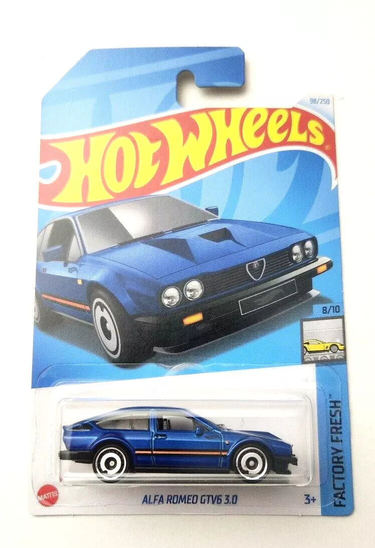 Hot Wheels Alfa Romeo GTV6 3.0 Blue #98 98/250 - 2024 Factory Fresh