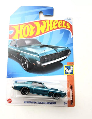 Hot Wheels '69 Mercury Cougar Eliminator Green #171 171/250 - 2024 Muscle Mania - Diecast Trading