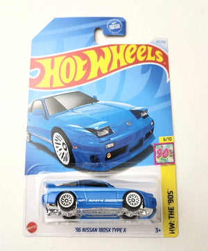 Hot Wheels '96 Nissan 180SX Type X Blue #211 211/250 - 2024 HW: The '90s - Diecast Trading