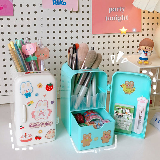 Kawaii Cute Button Desktop Storage Box – Kawaii Merchandise