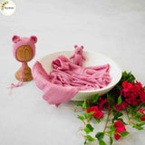 Knitted Wrap + Cap + Teddy  Set