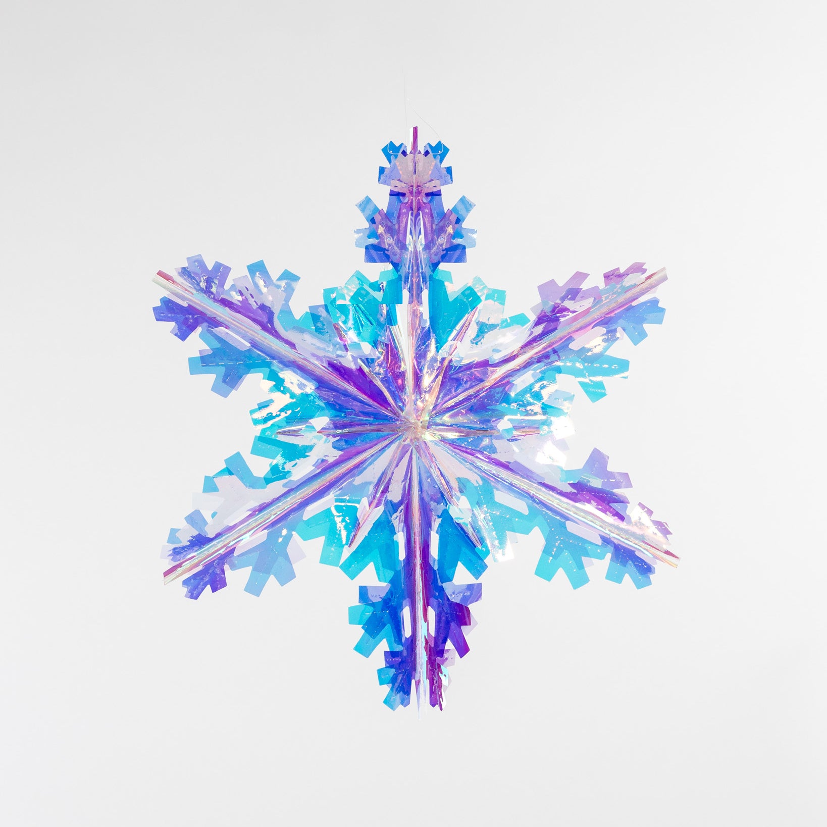 16" Foil Iridescent Snowflake