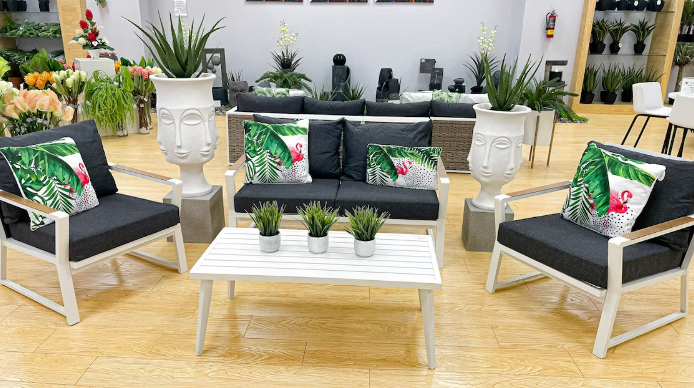 Jemma Outdoor  Aluminium Sofa set w/coffee table - Casa Febus product image