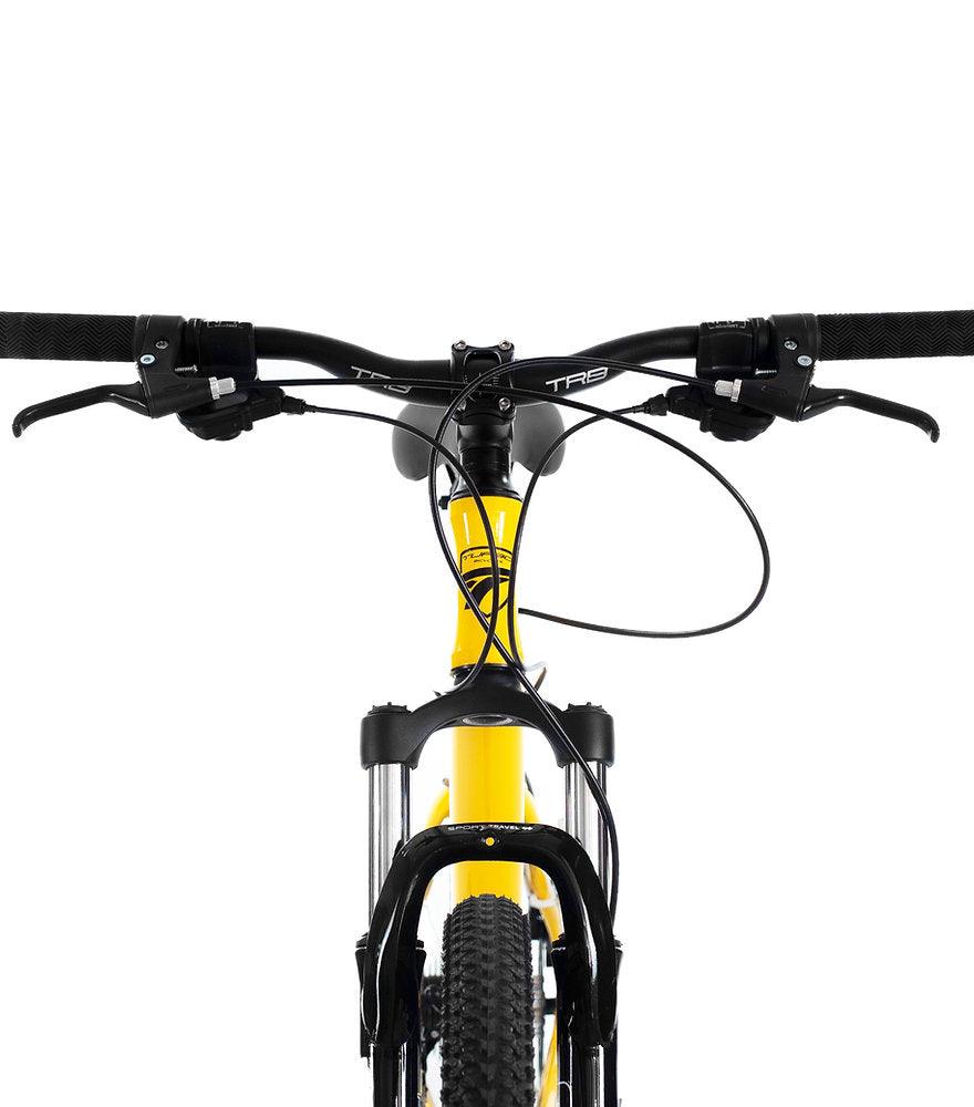 Basis Mountain Bike MRX Pro Adult 26 Wheel MTB 18 Speed Bicycle Black  Yellow