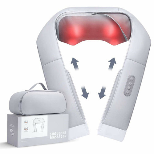 Naipo Neck & Back Massager with Heat and Air Compression (Gray) – MAXKARE