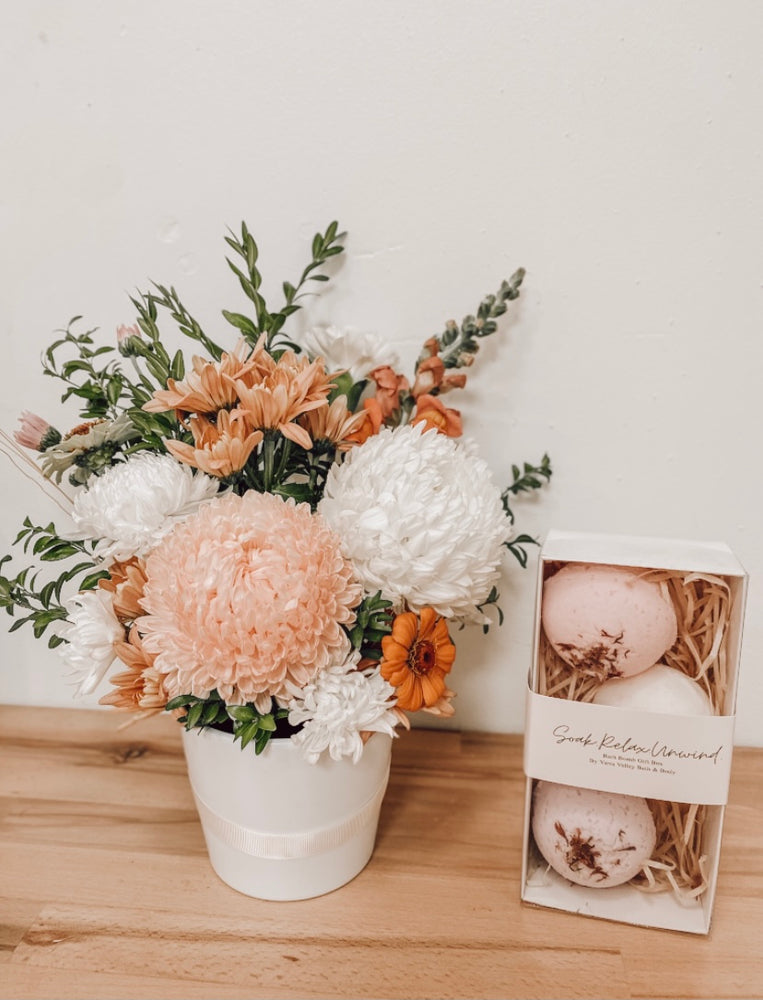 bath bomb flower