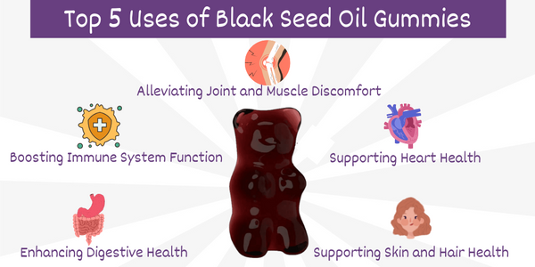 Uses of blackseed oil gummies