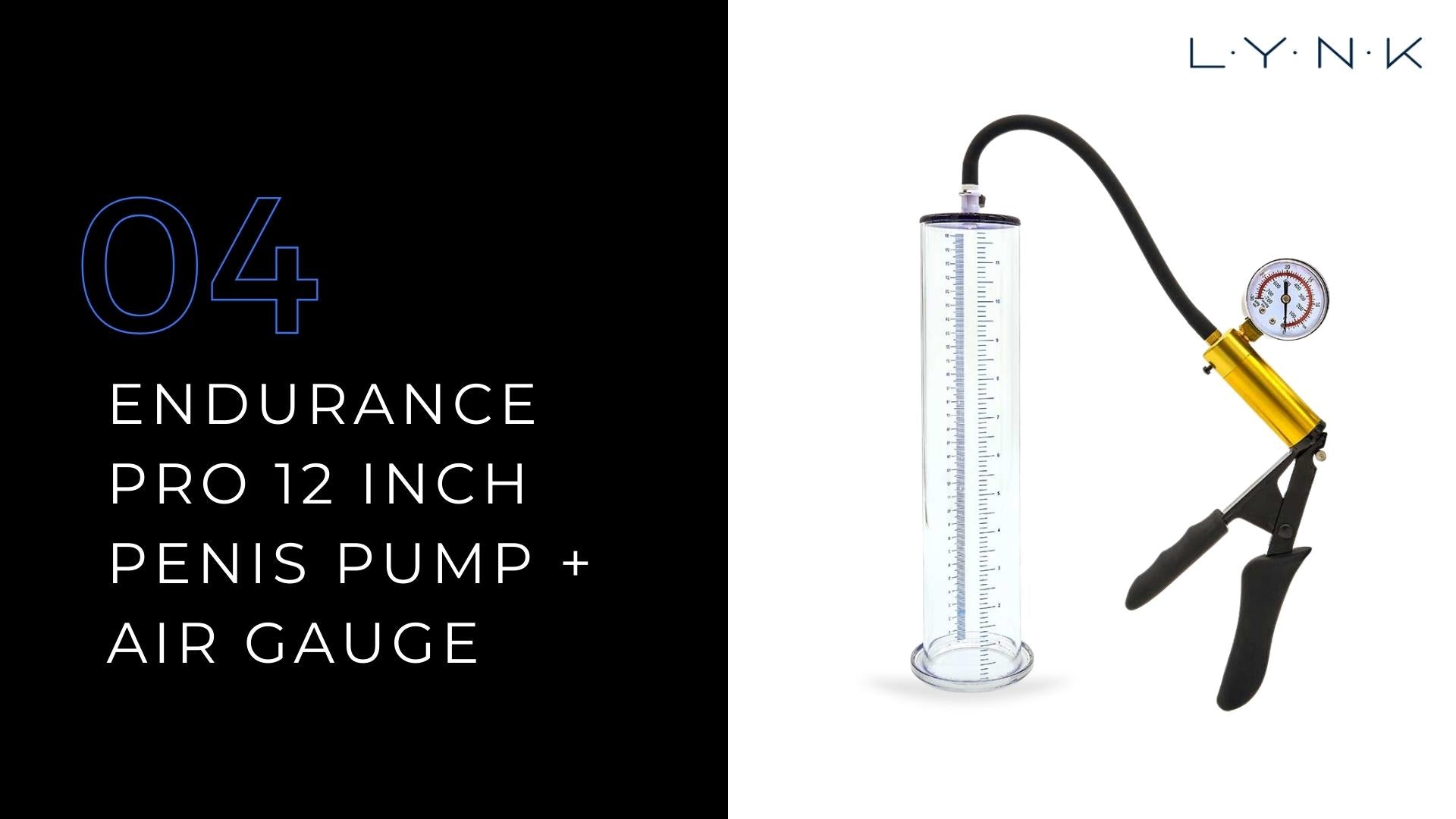 Endurance Pro 12 Inch Penis Pump + Air Gauge