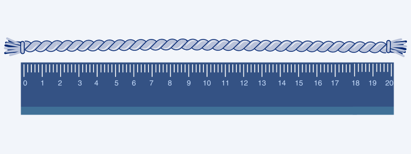 Illustration of the Measuring material for Cock Ring Sizing
