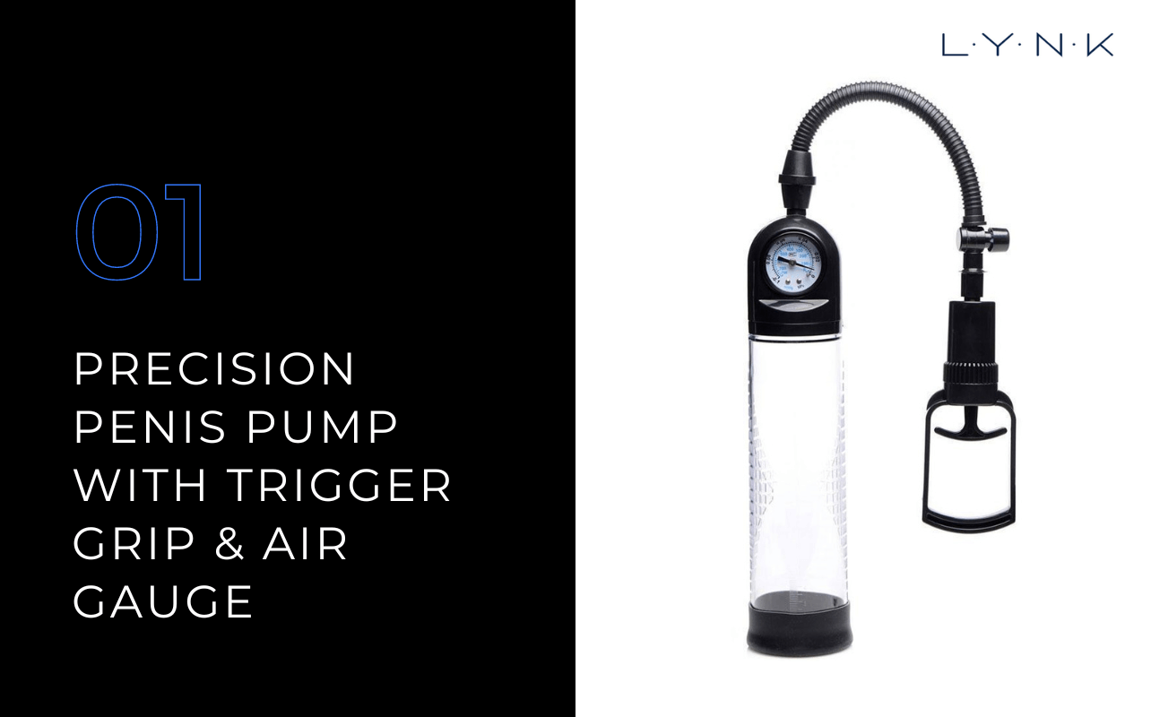 Precision Penis Pump With Trigger Grip & Air Gauge